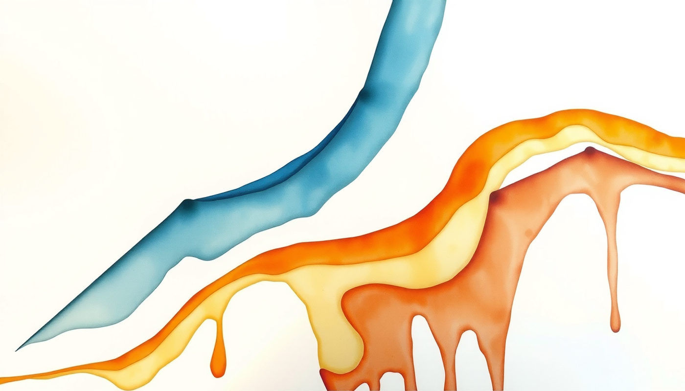 Abstract data visualization of diverging paths: fixed vs. adaptive scheduling.