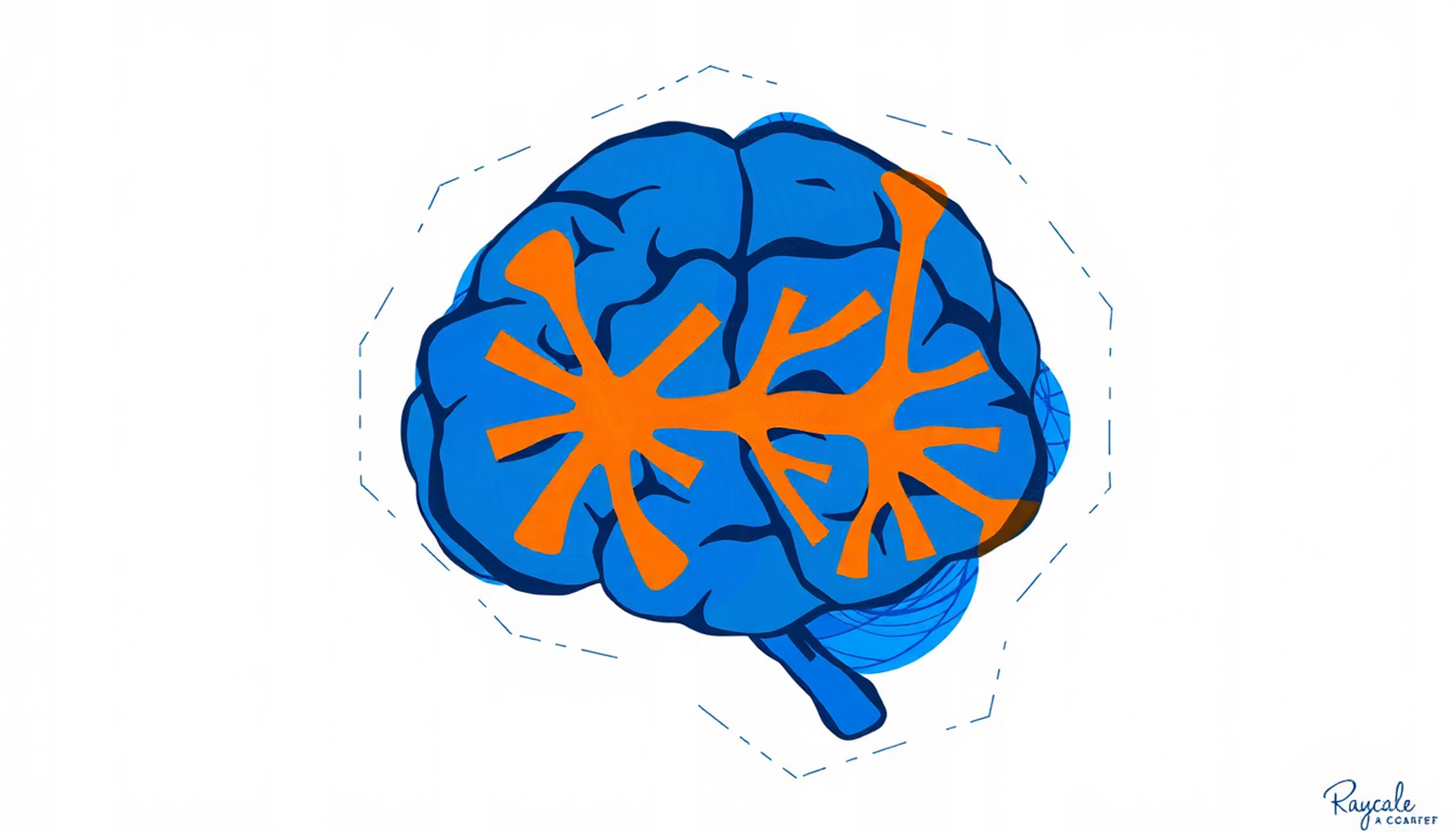 Artistic representation of active forgetting and neural connections shifting.