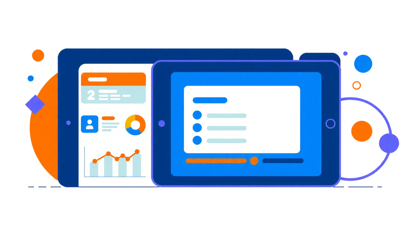 Flashcard app interface showcasing learning analytics and progress charts.
