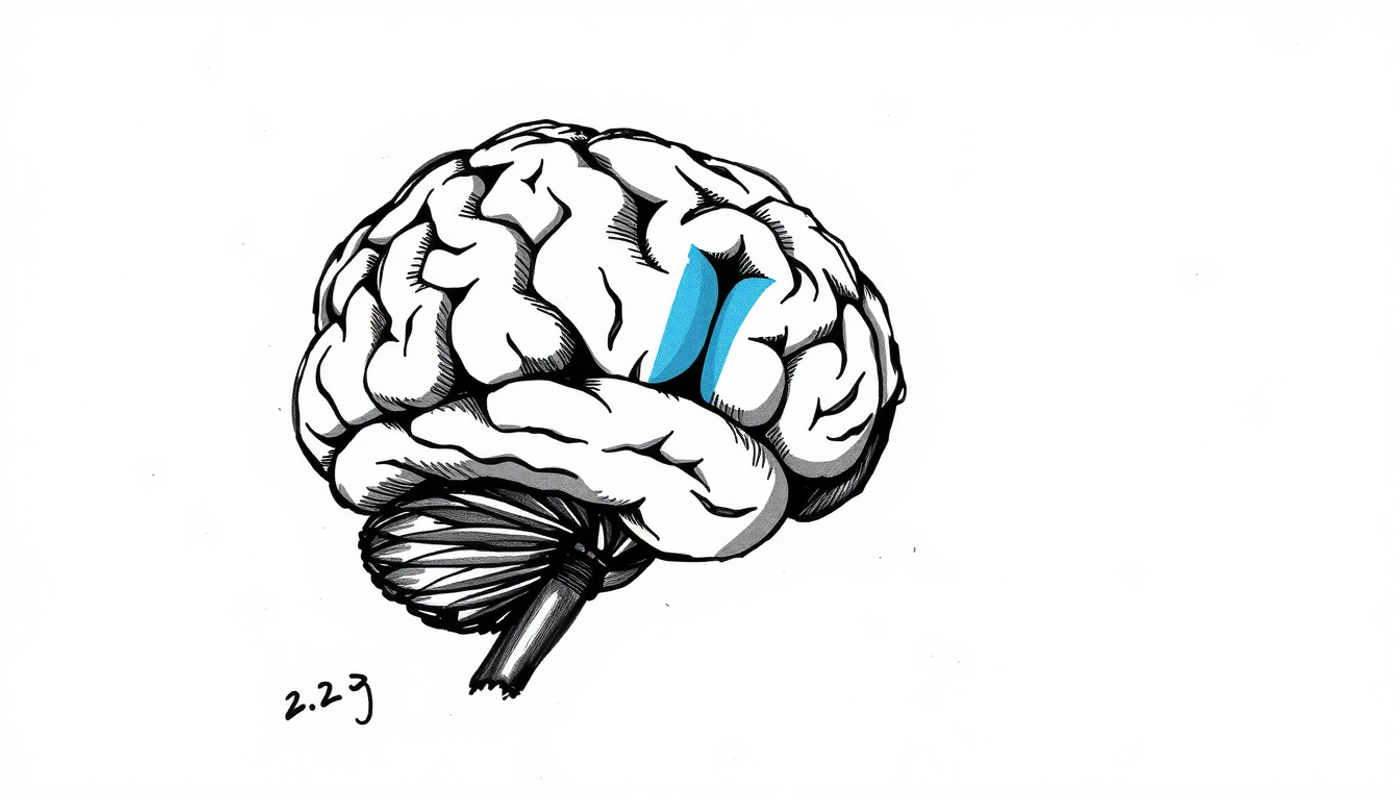 اینفوگرافیک مینیمالیستی درباره تأثیر استرس بر مغز با رنگ‌های آرام.