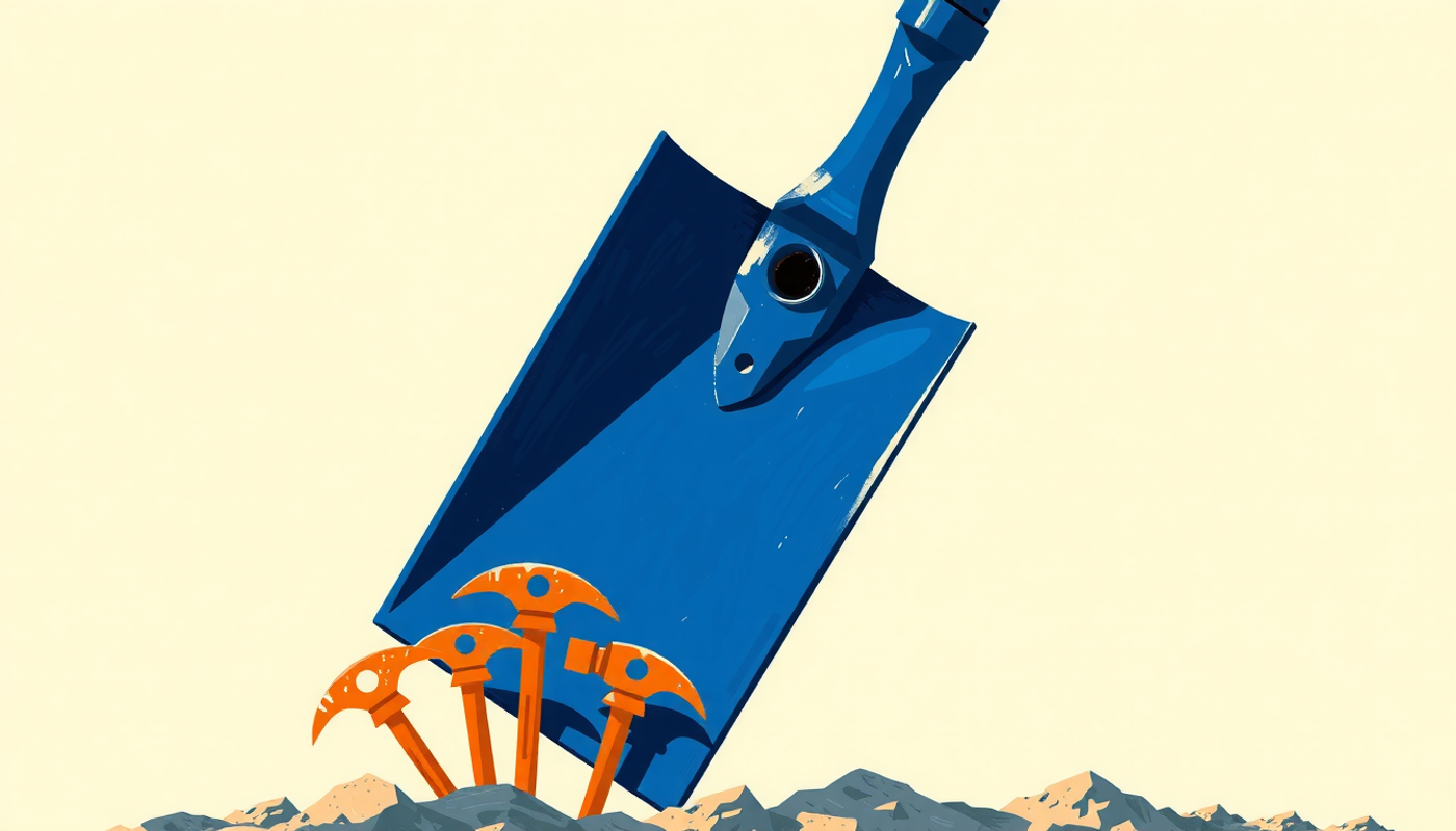 Chart showing profitability trends in the AI industry landscape.