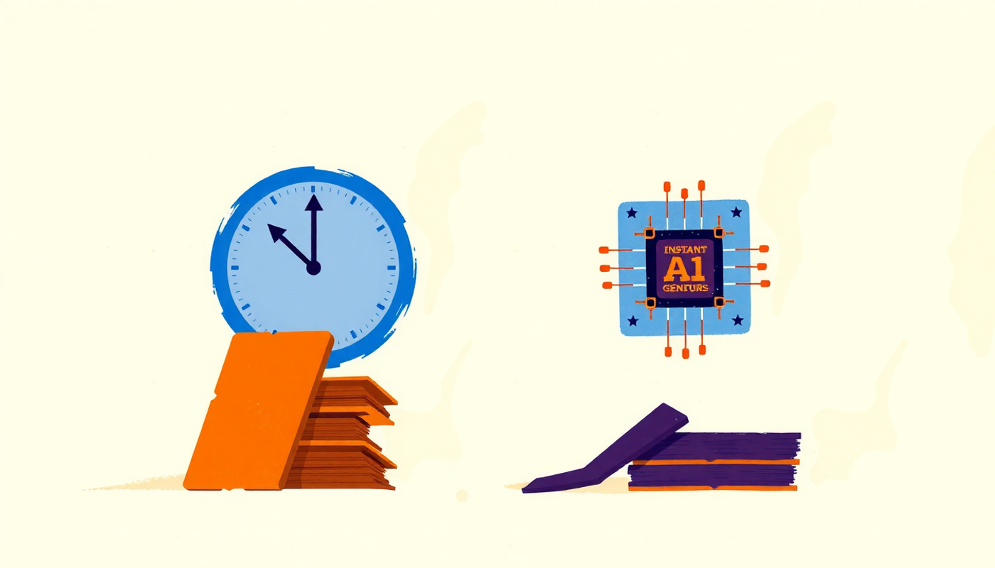 Side-by-side comparison of manual vs. fast card creation methods.