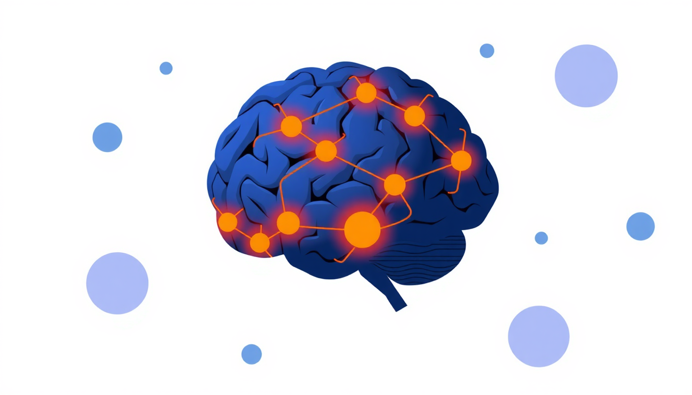 مفهوم امواج آلفا در مغز با مسیرهای روشن و تاریک