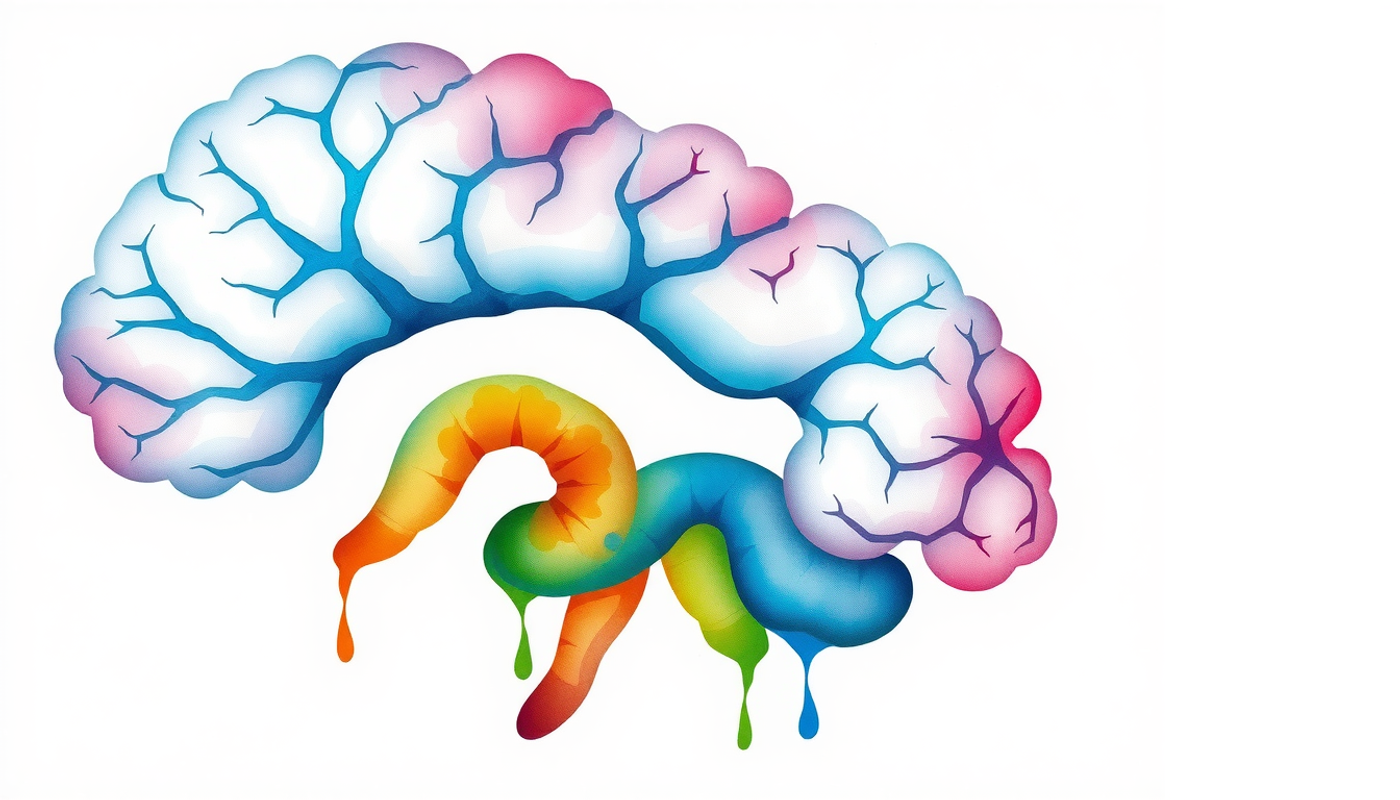 Cross-section of brain highlighting hippocampus and prefrontal cortex connections.