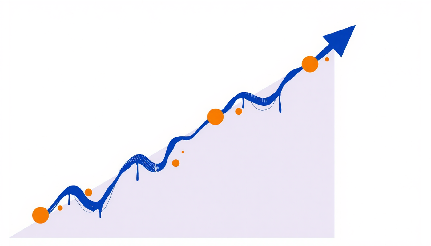 Visual timeline illustrating daily card additions leading to increased review counts.