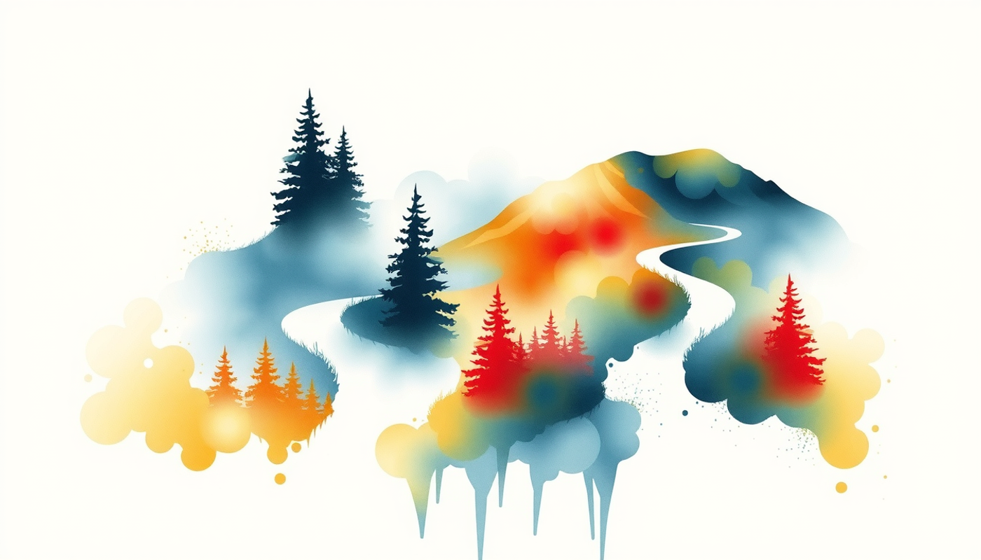 Diverging paths in a misty forest symbolizing recognition and recall.