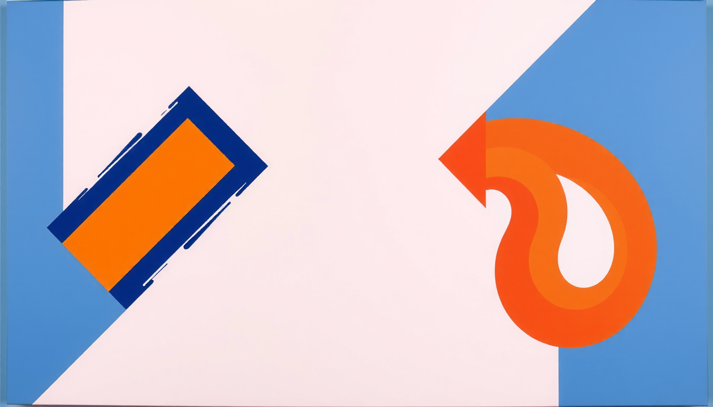 Diverging paths from a flashcard: SM-2's rigidity vs. FSRS's adaptability.