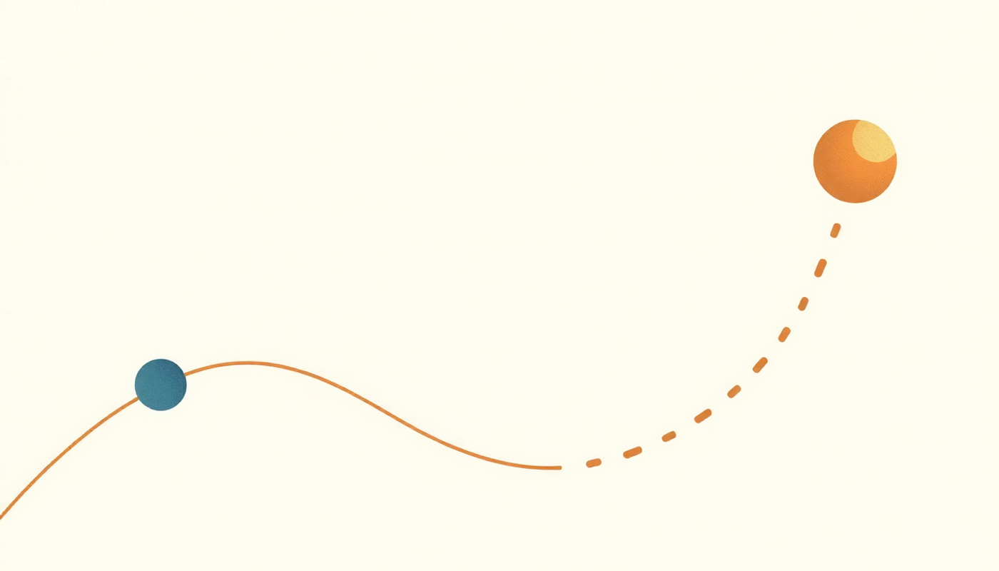 Diverging pathways illustrating data-driven and unknown algorithms toward knowledge.