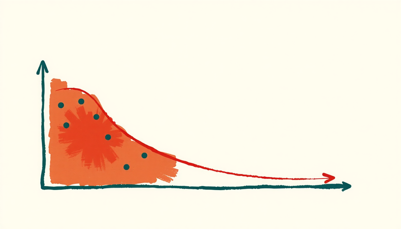 Ebbinghaus forgetting curve with red and green memory retention lines.