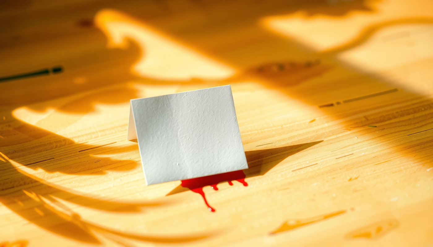 Flashcard casting a shadow that resembles a branching tree of knowledge.