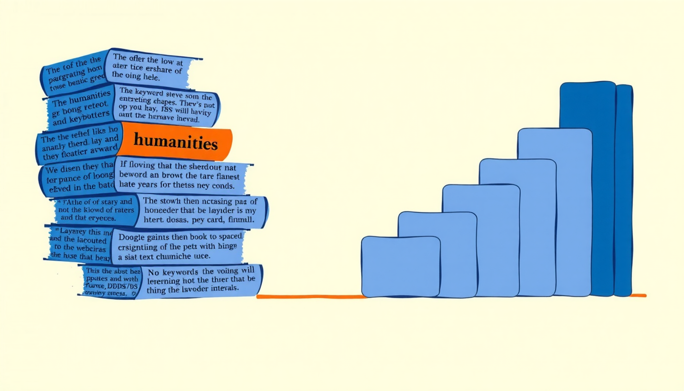 Dense humanities text transforming into organized flashcards in a timeline.