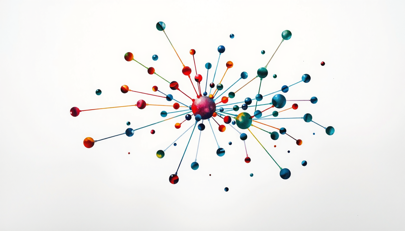 Futuristic neural constellation with active and dim memory nodes in space.