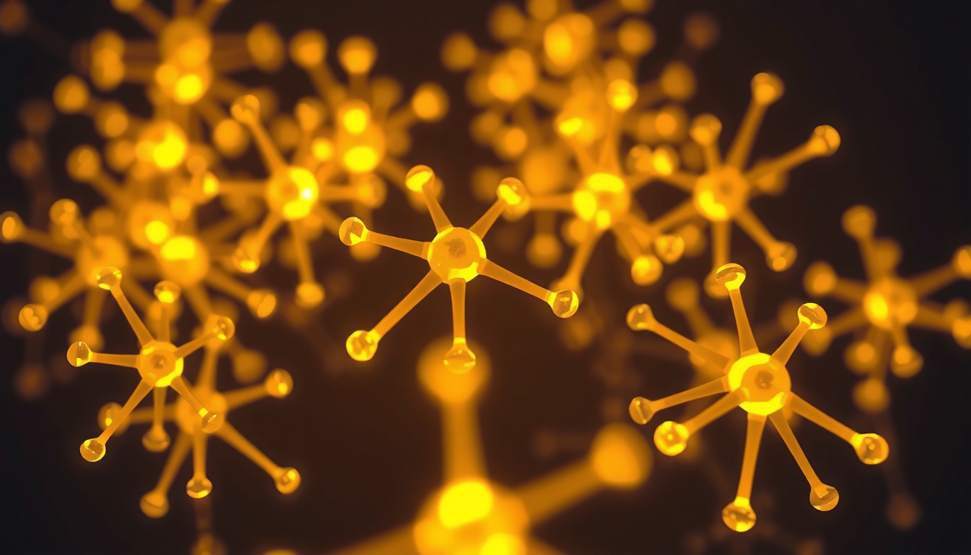 Glowing brain with illuminated neural pathways on a dark background.