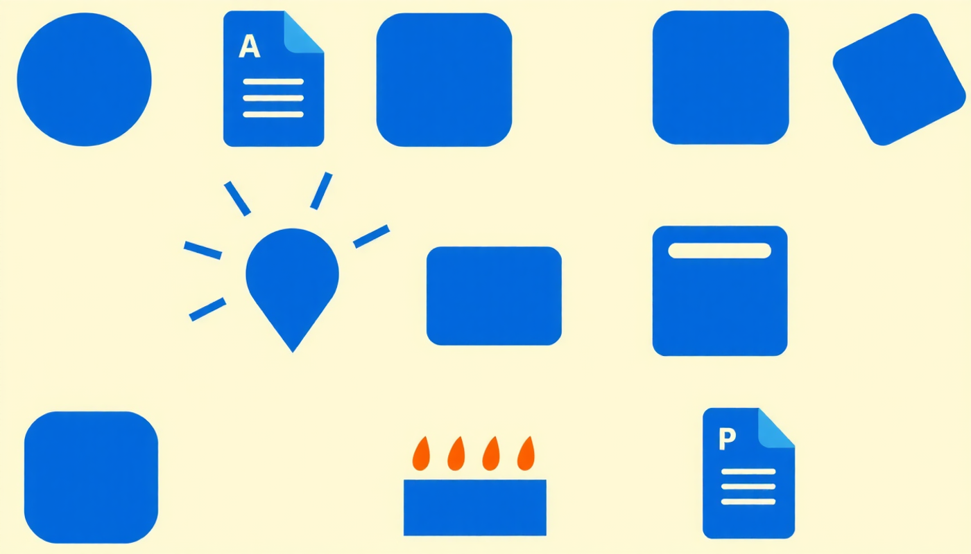 Comparison infographic of ten apps with feature icons in a grid.