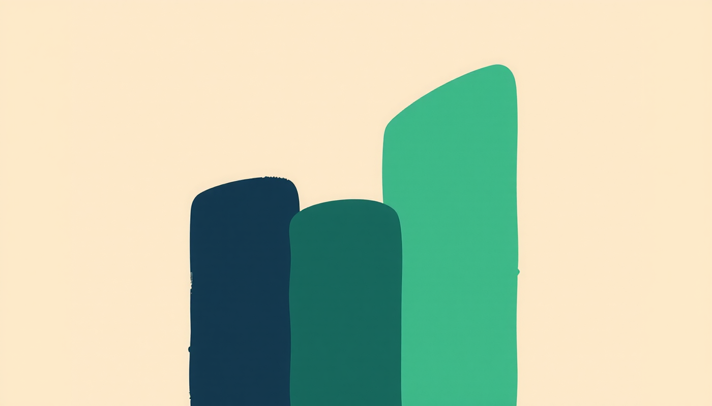 Soft watercolor gradient bar chart depicting study method effectiveness levels.