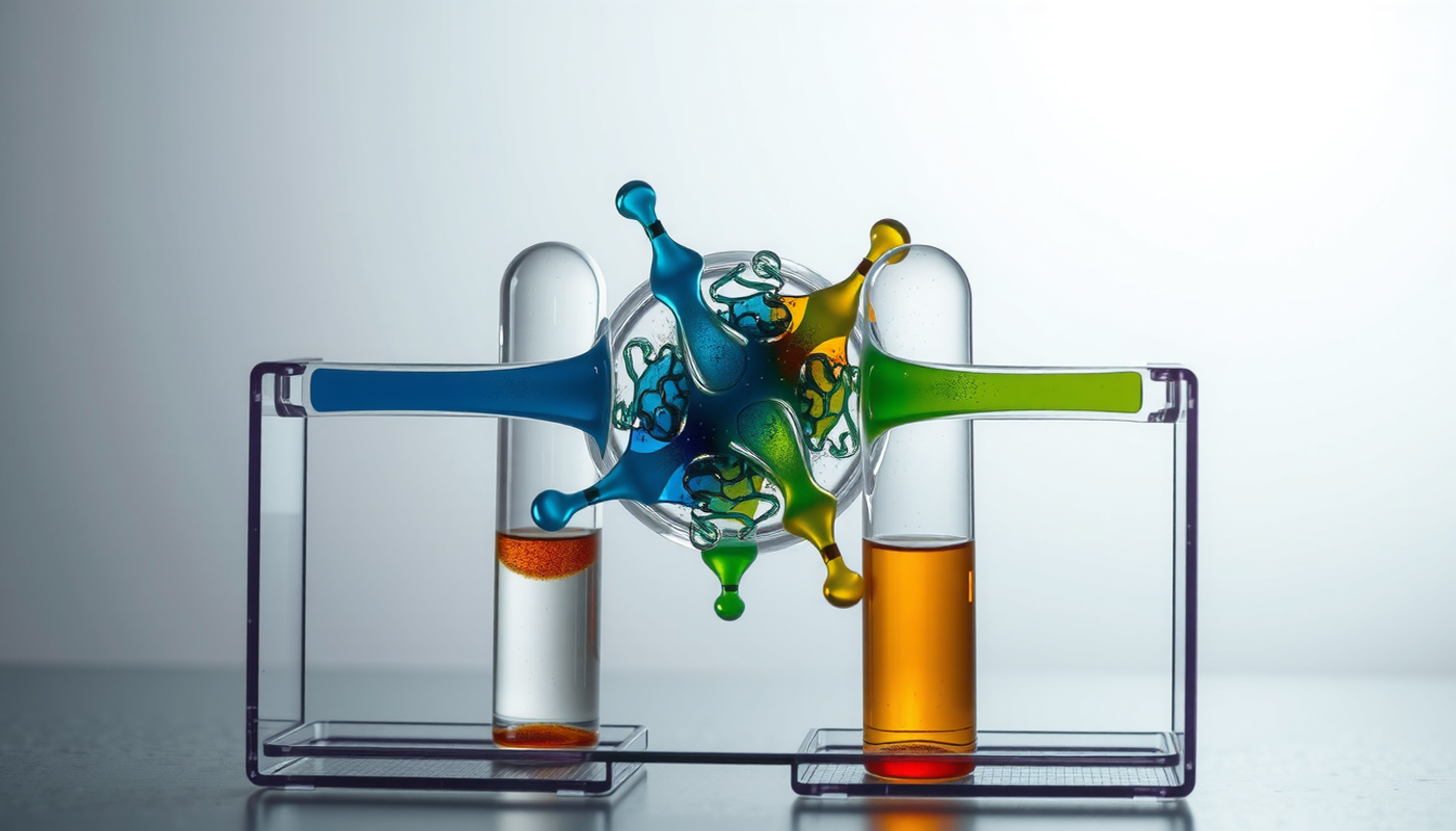 Three colored pathways diverging from a central hippocampus structure.