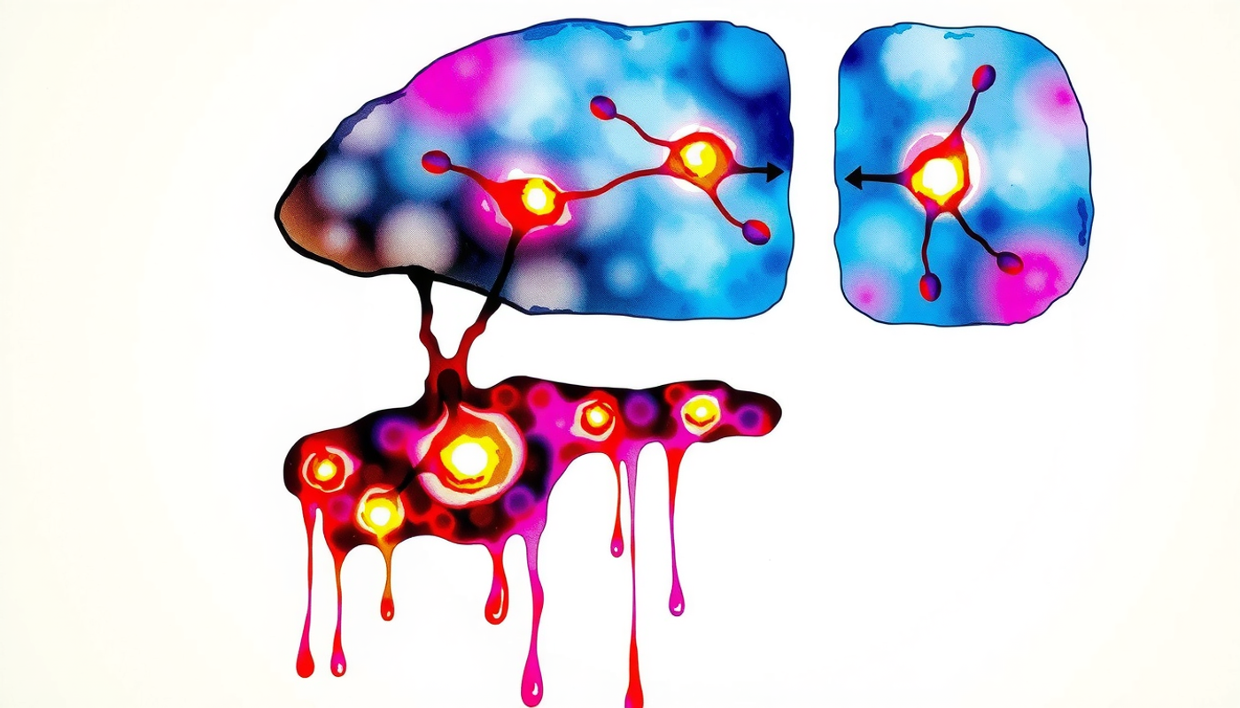 Cross-section of hippocampus showing glowing neurons in different contexts.