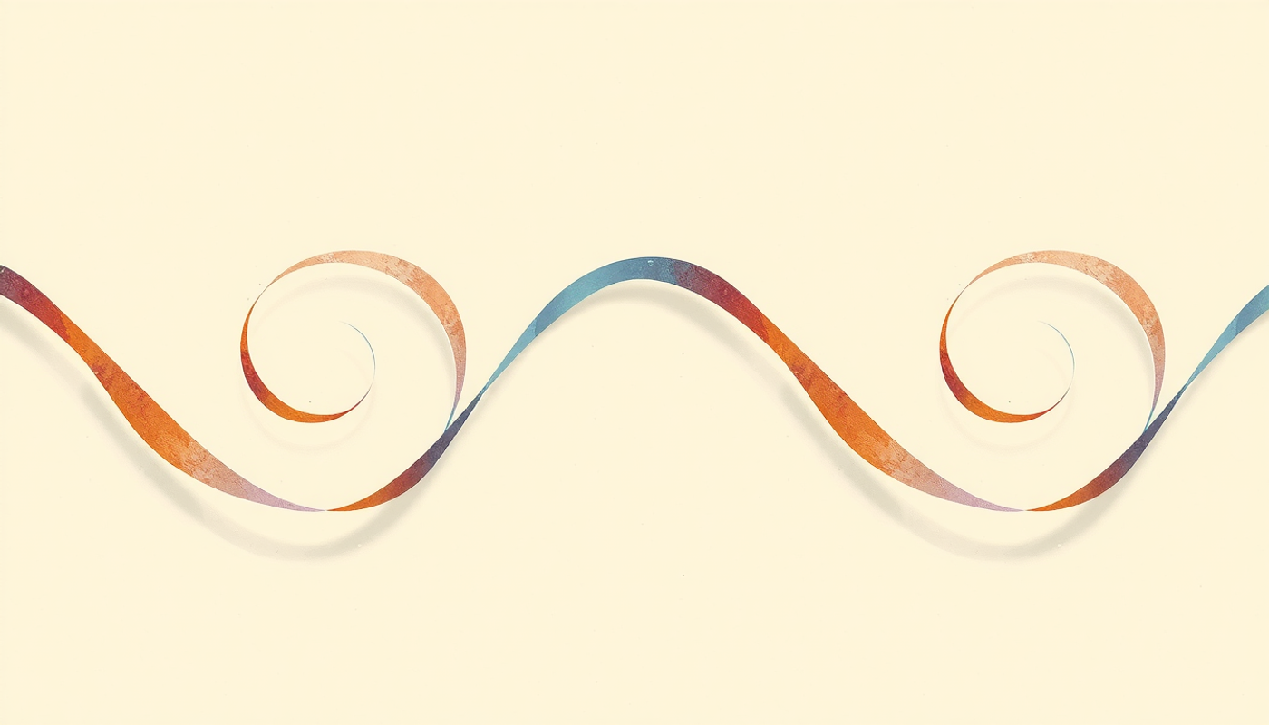 DNA double helix with highlighted sections affected by light and shadows.