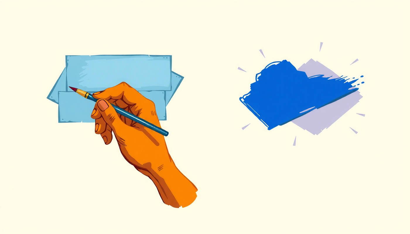 Comparaison entre résumé traditionnel et méthode rapide moderne, design minimaliste.
