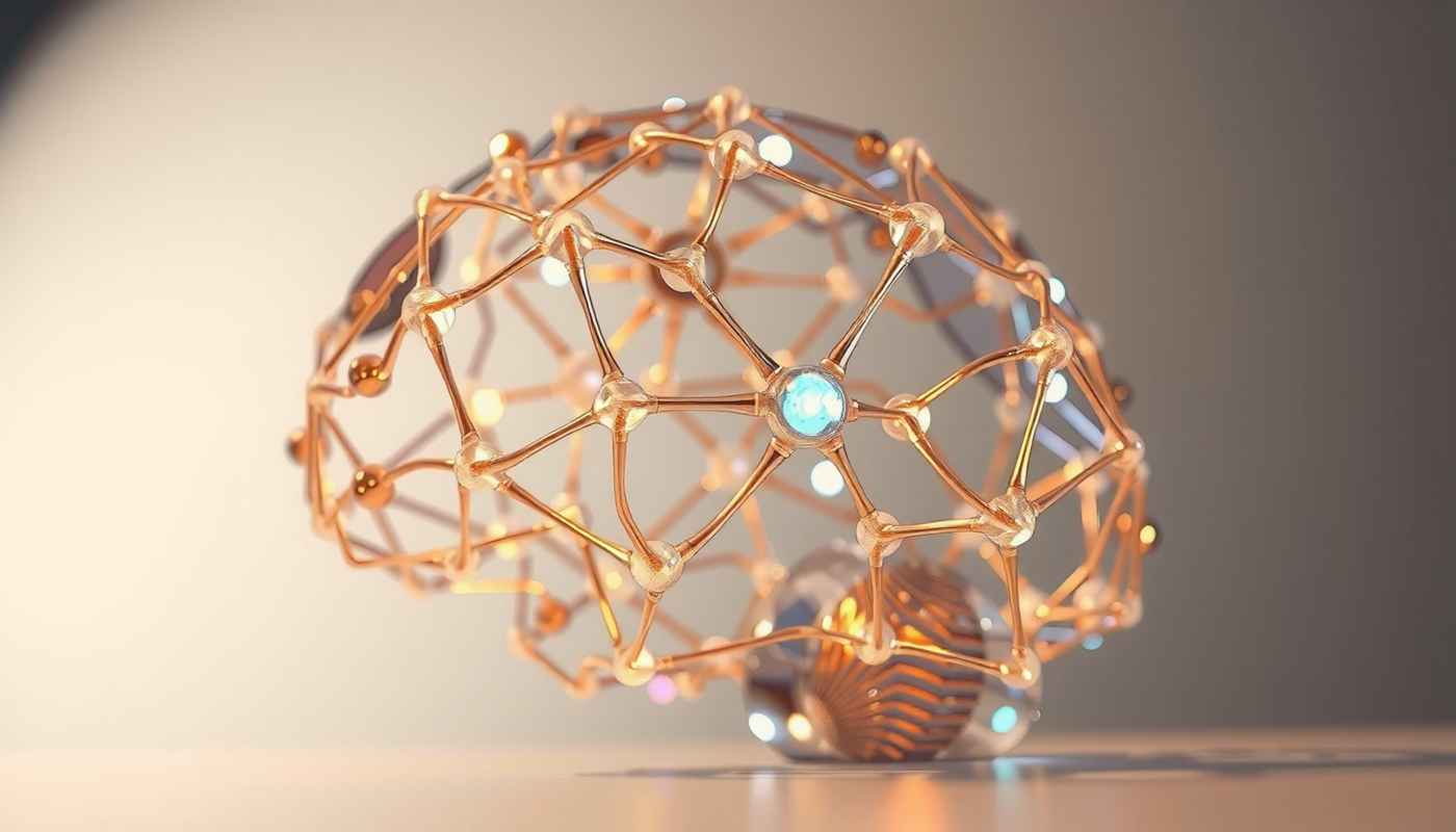 Abstract neural network showing glowing memory connections and fading pathways.