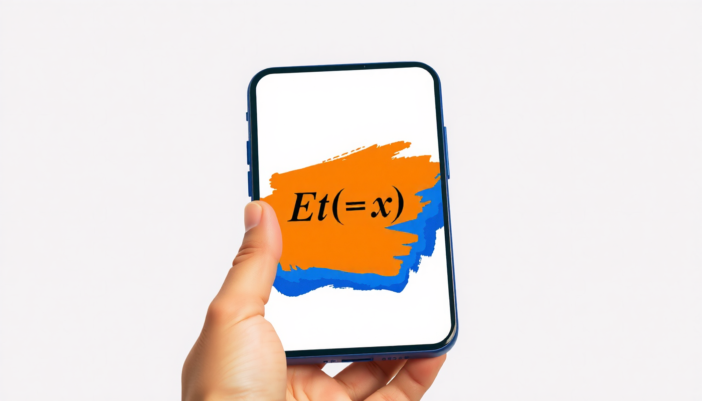 Mindomax flashcard displaying a LaTeX equation on a mobile phone.