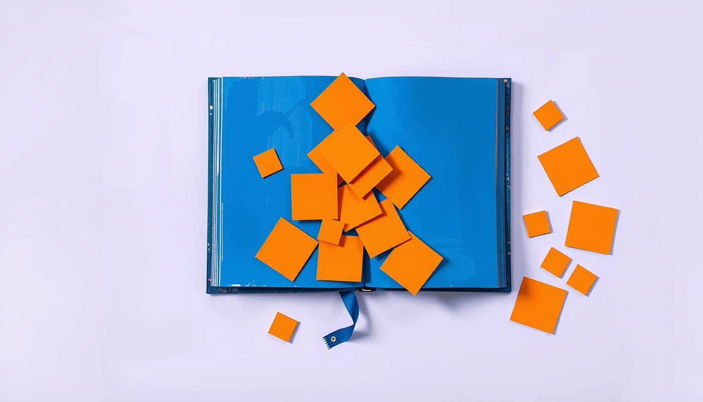 Students studying flashcards organized by topic and mixed for better retention.