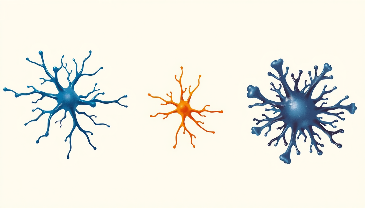 Dendritic branches in hippocampus and amygdala under stress and recovery.