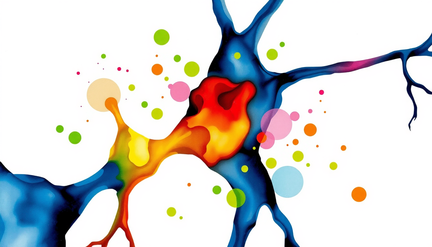 Synapse with endocannabinoids binding to CB1 receptors, suppressing signals.