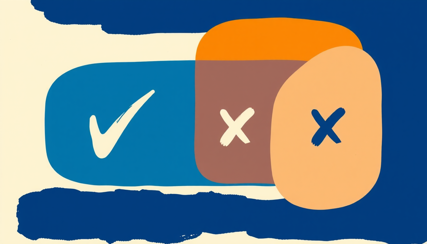 Comparison chart of flashcard apps' offline capabilities with check marks and x marks.