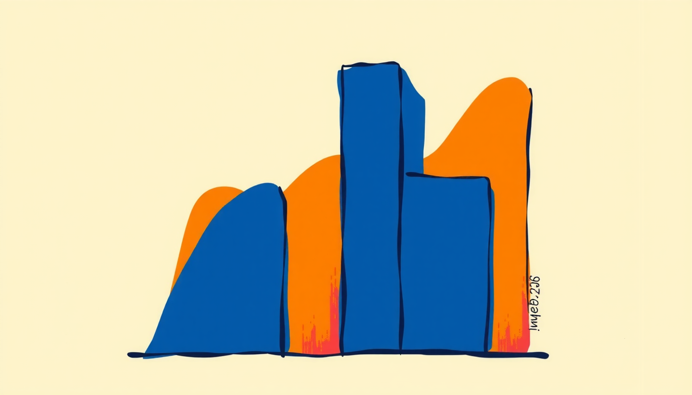 Overlapping bar charts comparing SM-2 and FSRS metrics in blue and green.