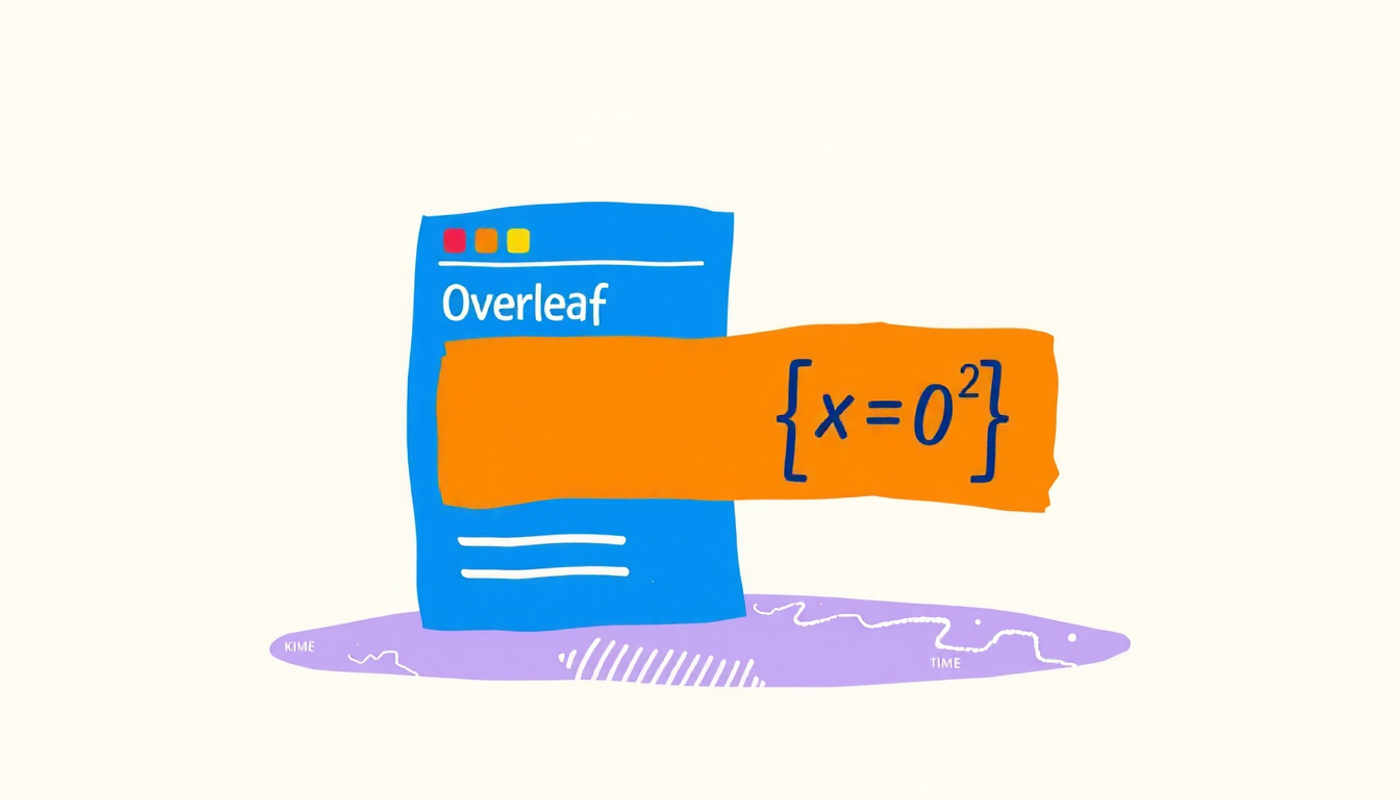 Overleaf editor alongside flashcard app displaying rendered equation.