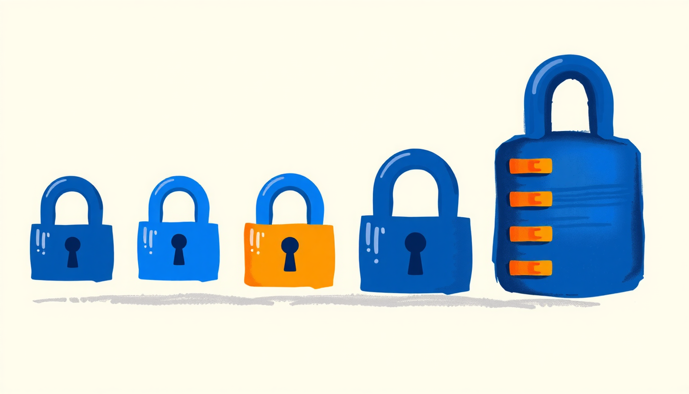 Bar chart showing a padlock growing larger over time with features behind a paywall.