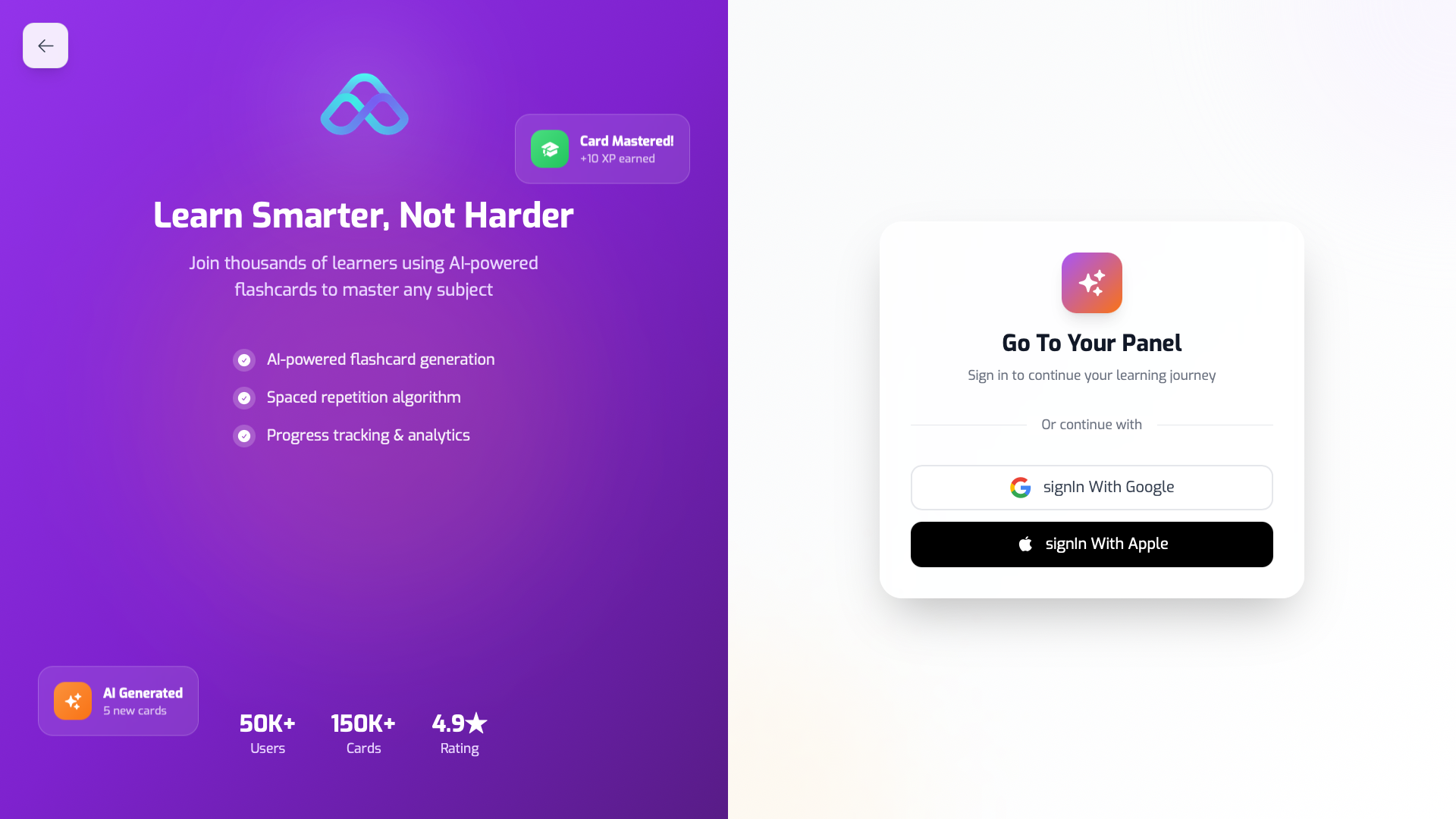 Sign-up page on the Mindomax web app