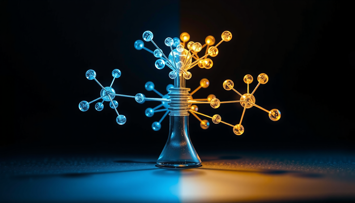 Split-screen semantic network showing contrasting emotions in memory nodes.