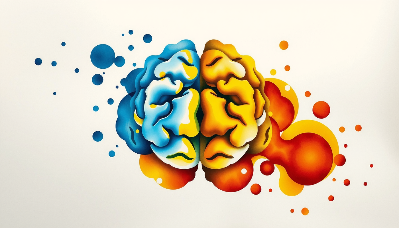 Split brain diagram with color-coded FPCN and DMN networks.