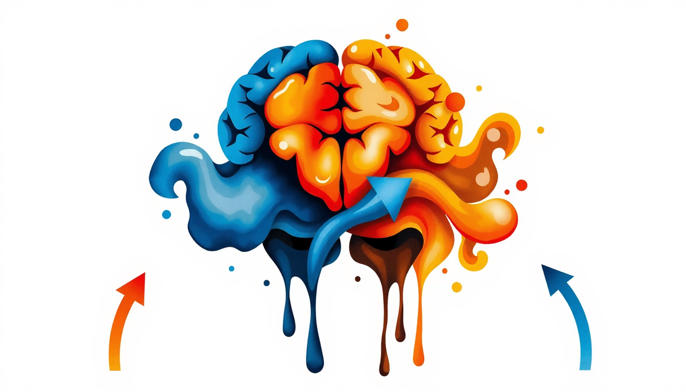 Cross-section of brain highlighting DMS and DLS regions with control arrows.