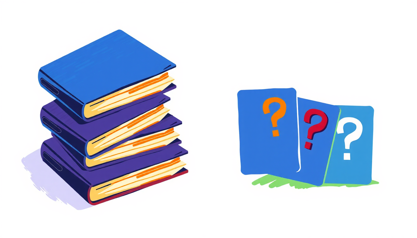 Comparison of textbook study method and flashcard technique.