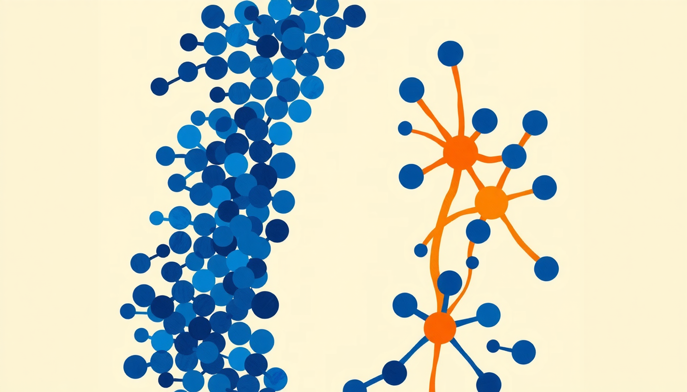 Dense synapses after learning vs. pruned connections after sleep.