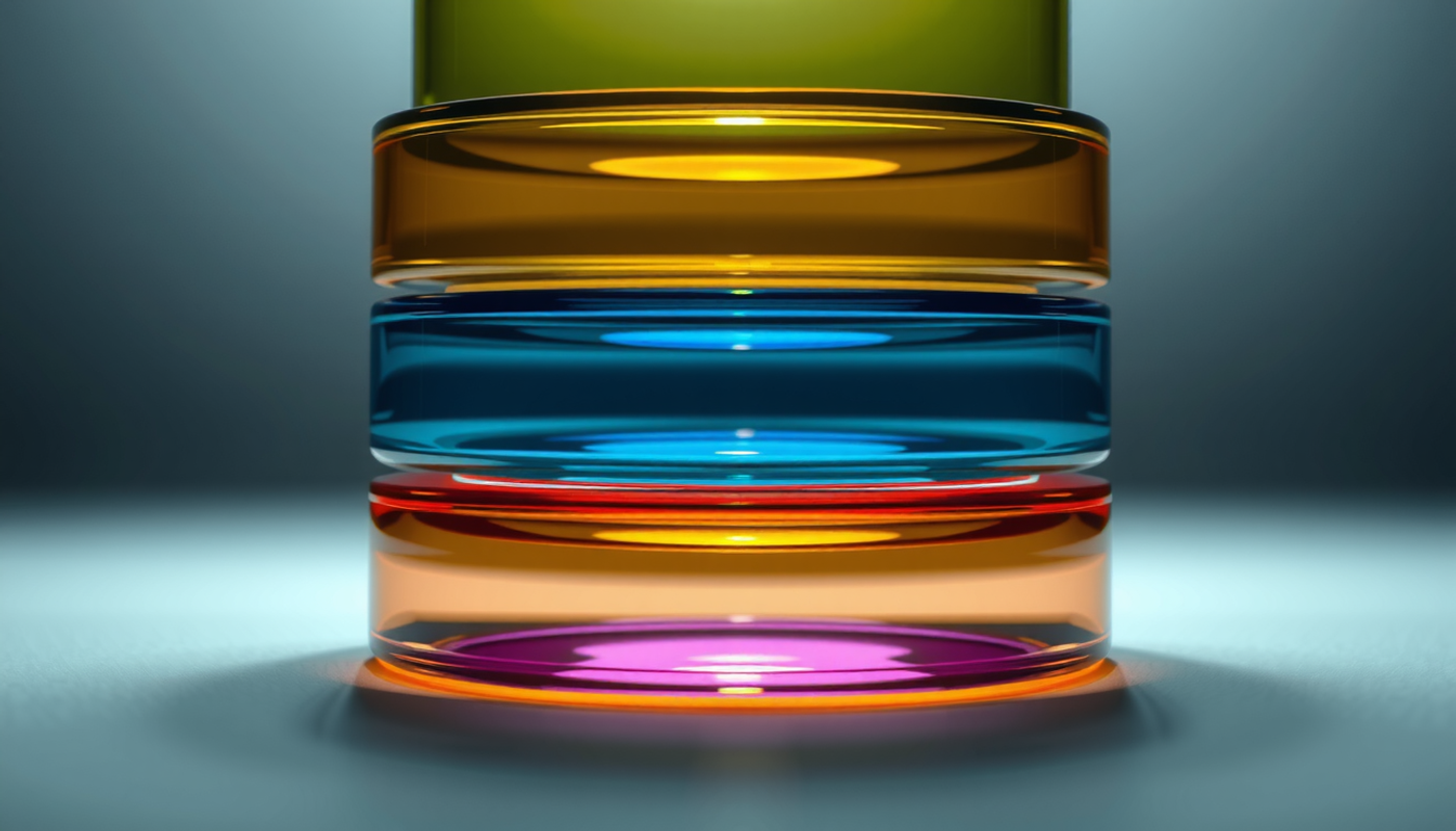 Translucent layers in various colors depicting theories of the spacing effect.