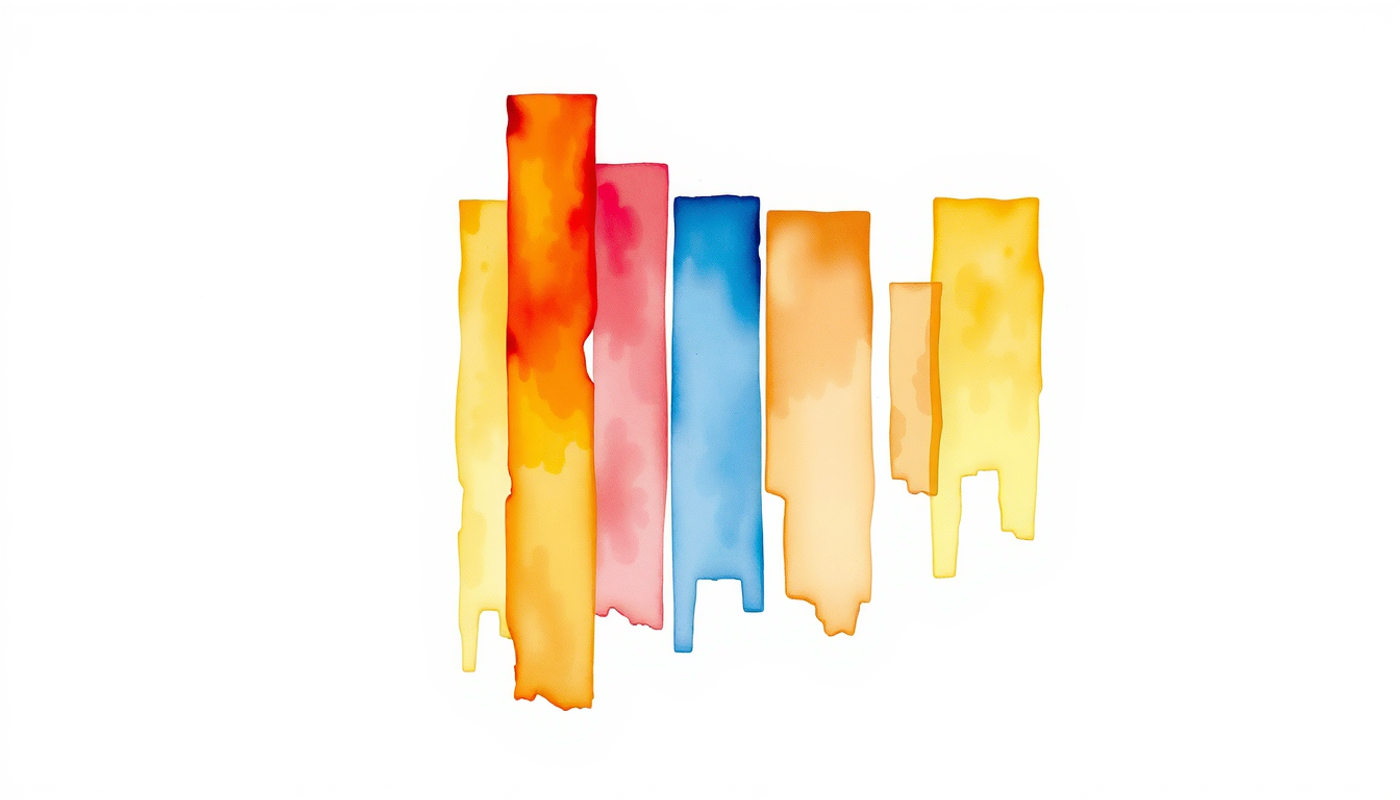 Translucent columns in varying heights highlighting student pass rate disparities.