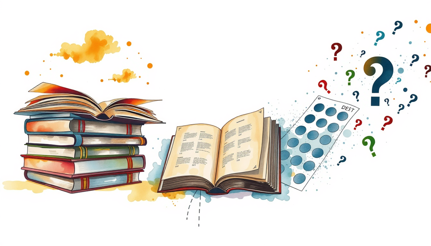 Mismatch between conceptual learning and standardized testing in watercolor.