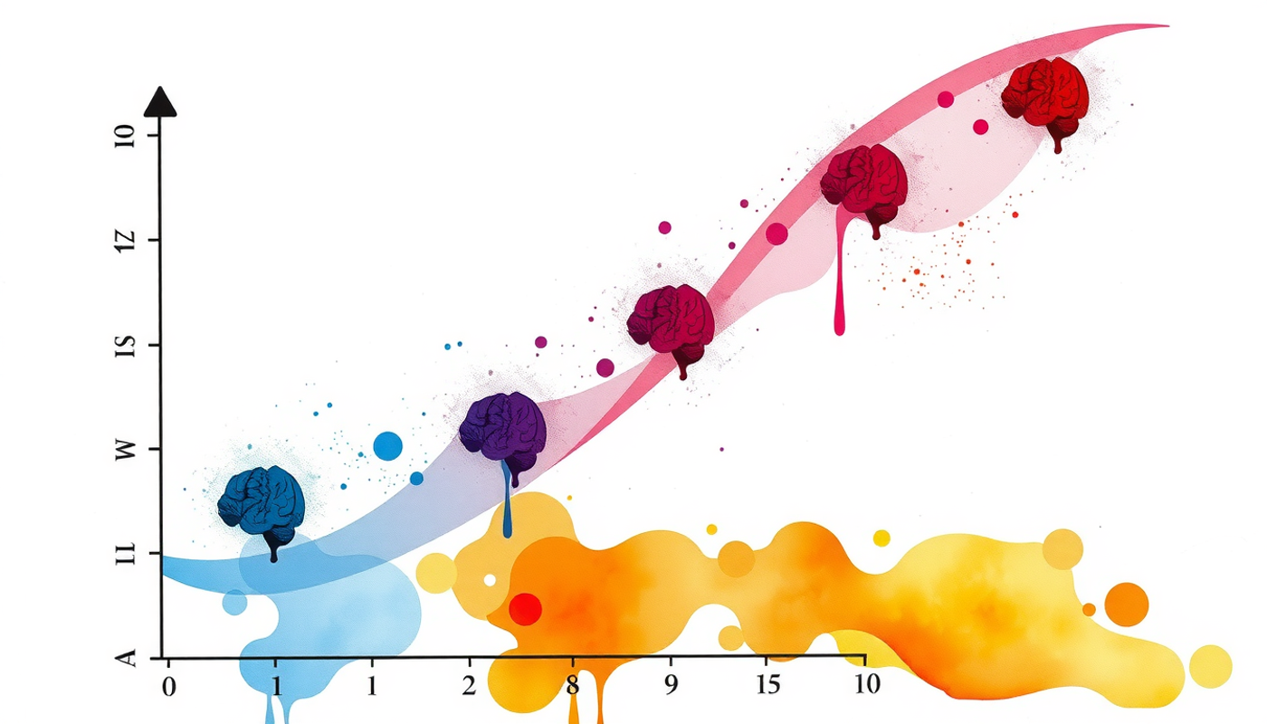 Inverted U-shaped curve illustrating memory strength and arousal levels.
