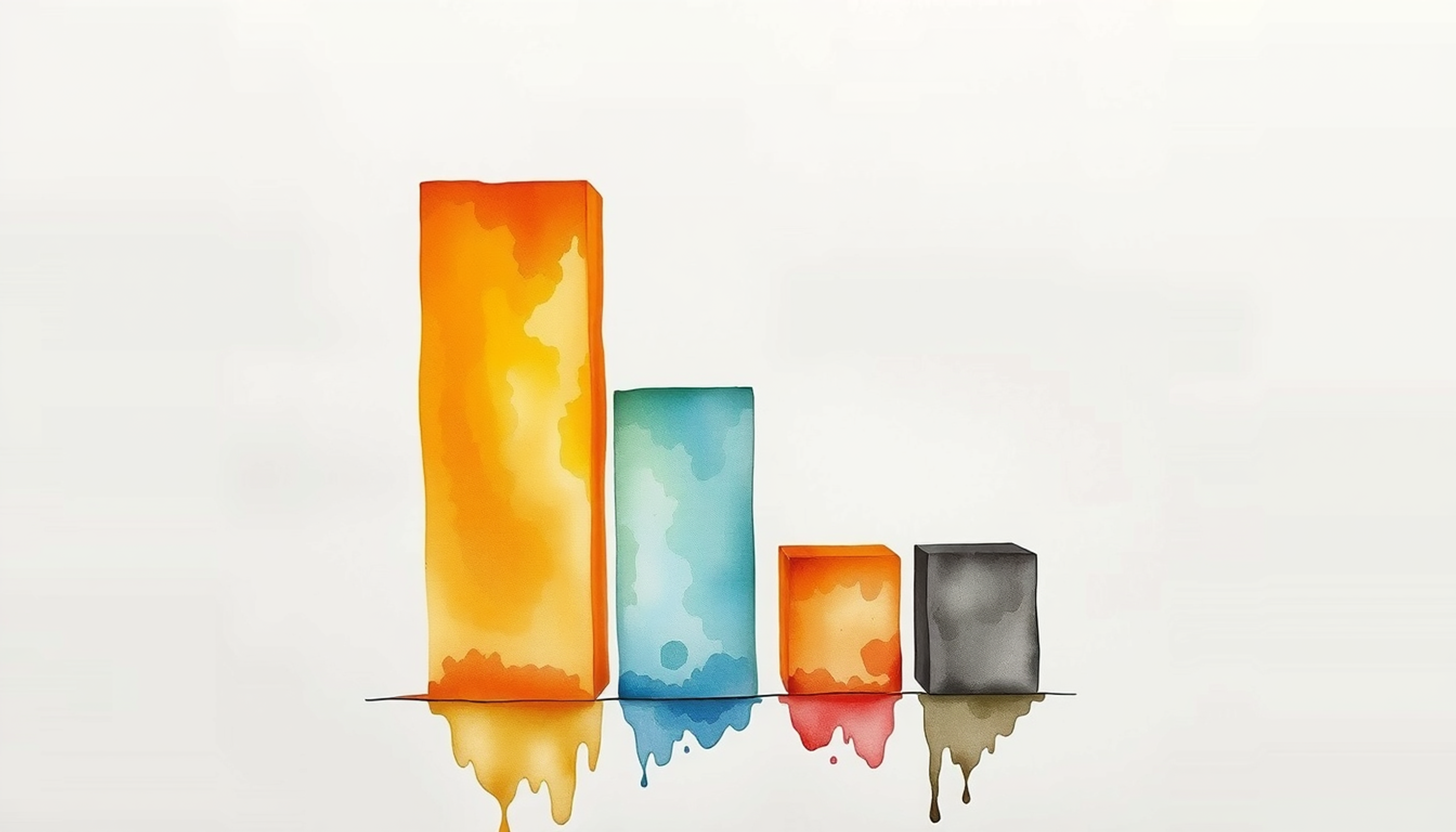 Stacked translucent bar graph showing spaced repetition results in amber.