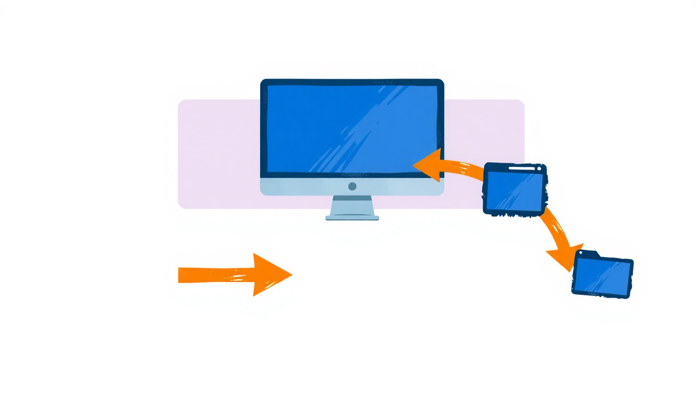 Step-by-step diagram for extracting YouTube transcripts on desktop.